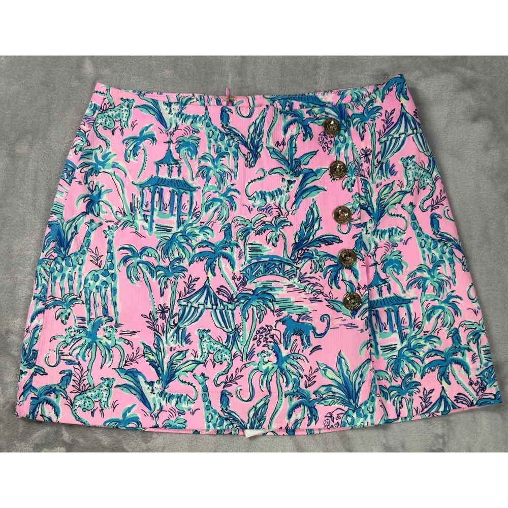 NWT Lilly Pulitzer Sally Skort in "Out Of Office"  Jungle Print Size 0 Preppy‎